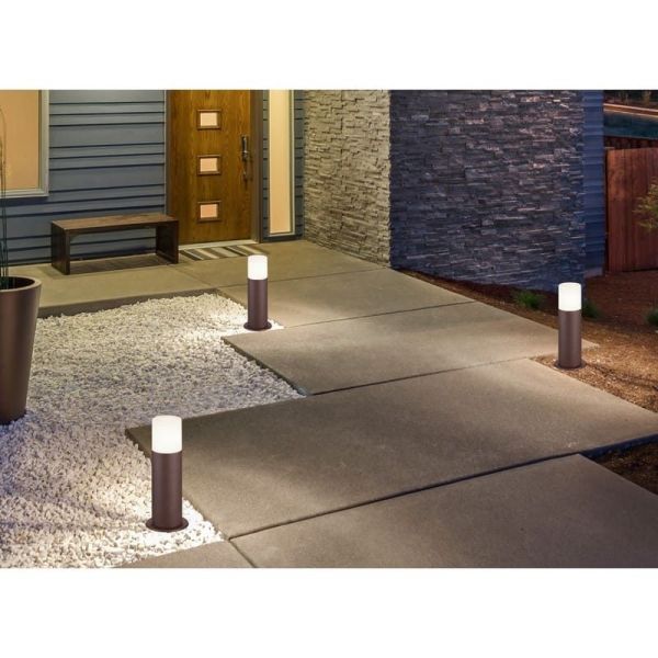 Baliza para exterior HOOSIC 30cm Color óxido | LeonLeds