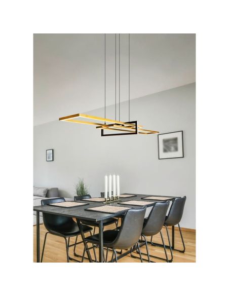 Lámpara Colgante LED SALINAS Ajustable altura y Brillo regulable | LeonLeds