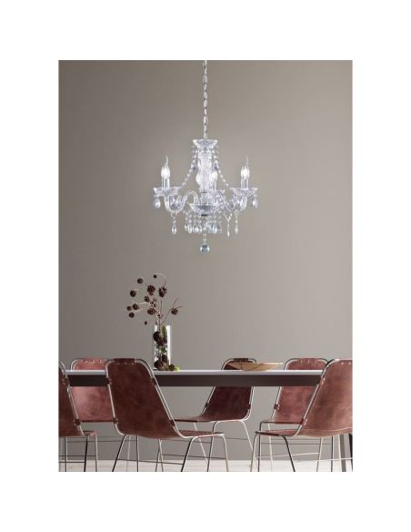 Lámpara de araña antigua LÜSTER 3 Luces Colgantes decorativos| LeonLeds