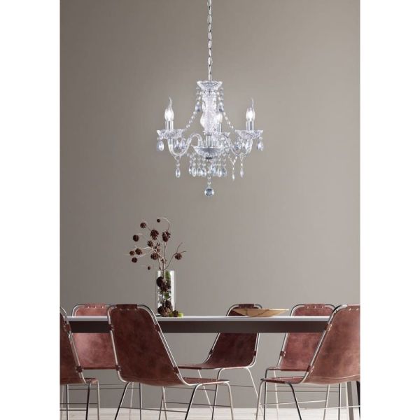 Lámpara de araña antigua LÜSTER 3 Luces Colgantes decorativos| LeonLeds