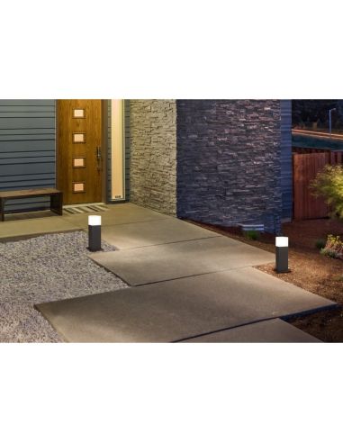 Baliza LED para exterior HUDSON Color Antracita | LeonLeds