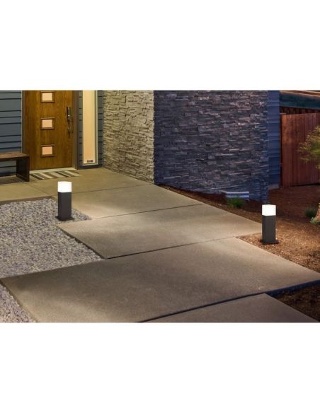 Baliza LED para exterior HUDSON Color Antracita | LeonLeds