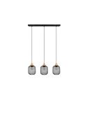 Lámpara Colgante Pantalla rejilla CALIMERO 3 Luces Altura ajustable| LeonLeds