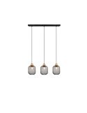 Lámpara Colgante Pantalla rejilla CALIMERO 3 Luces Altura ajustable| LeonLeds