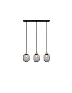 Lámpara Colgante Pantalla rejilla CALIMERO 3 Luces Altura ajustable| LeonLeds