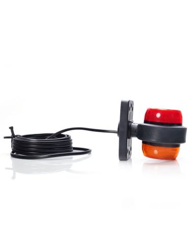 Galibo LED corto con luz Roja y Ambar lateral 2260/II R1 SM1 12V/24V con Emblema Luminoso