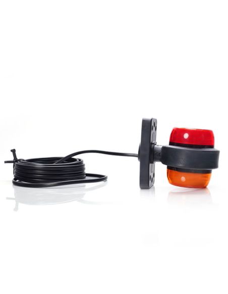 Galibo LED corto con luz Roja y Ambar lateral 2260/II R1 SM1 12V/24V con Emblema Luminoso