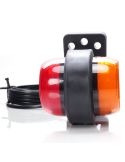 Galibo LED corto con luz Roja y Ambar lateral 2260/II R1 SM1 12V/24V con Emblema Luminoso