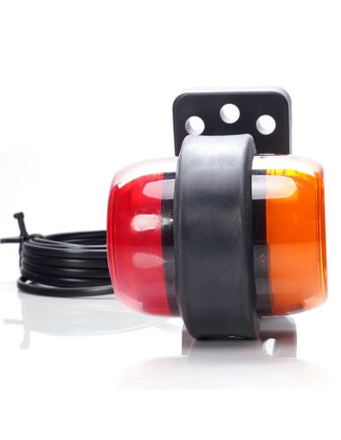 Galibo LED corto con luz Roja y Ambar lateral 2260/II R1 SM1 12V/24V con Emblema Luminoso