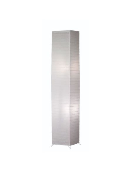 Lámpara de pie BAMBOO Pantalla de Papel Interruptor de pie | LeonLeds