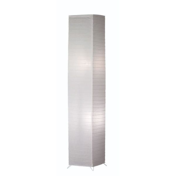 Lámpara de pie BAMBOO Pantalla de Papel Interruptor de pie | LeonLeds