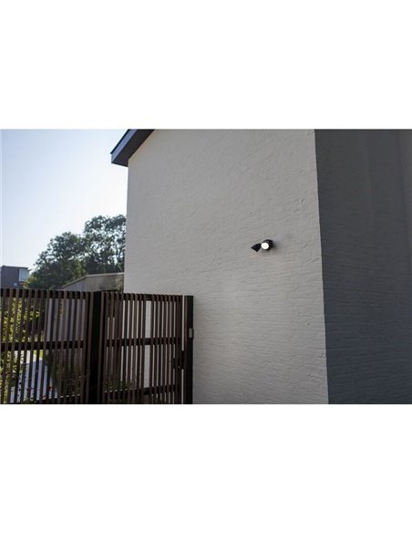 Lumière de sécurité avec 2 lumières LED de type vélo CREVETTE super puissantes noir mat 2450Lm 4000K