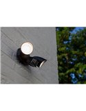 Luz de seguridad con 2 luces LED tipo bicicleta SHRIMP negro mate con sensor de movimiento súper potente 2450Lm 4000K