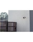 Luz de seguridad con 2 luces LED tipo bicicleta SHRIMP negro mate con sensor de movimiento súper potente 2450Lm 4000K