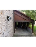 Luz de seguridad con 2 luces LED tipo bicicleta SHRIMP versión mejorada, negro mate con sensor de movimiento 5000K