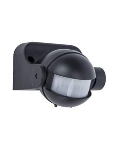 Detector de movimiento independiente SPHERE negro mate con ángulo de 180º y 12m.
