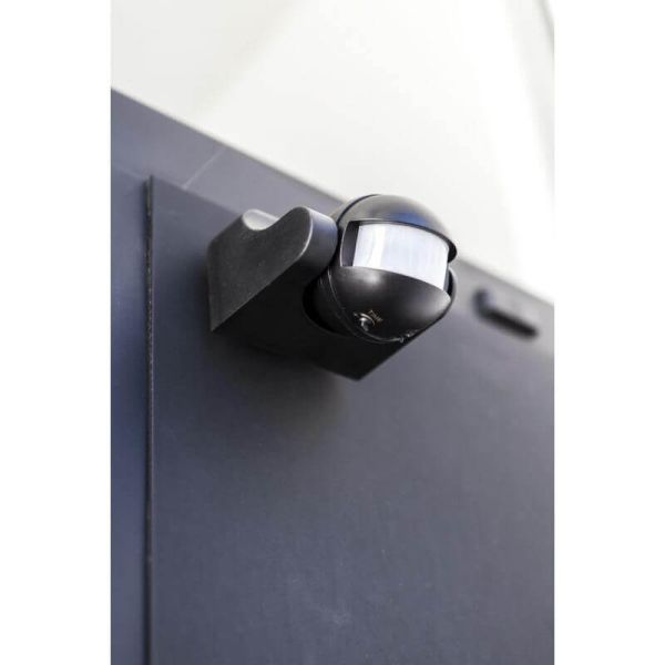 Sensor de movimiento independiente SPHERE negro mate con ángulo de 180º y 12m.