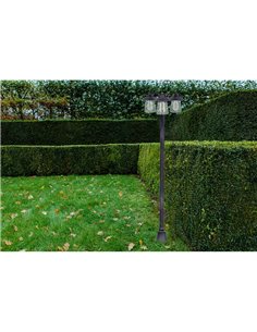 Farola con 3 Luces E27 CATE tipo rustico óxido mate 2