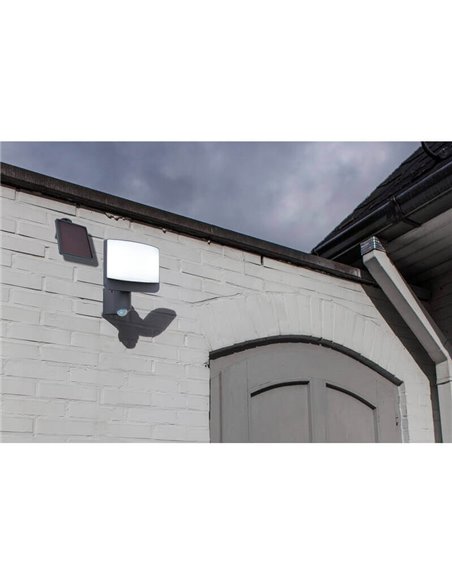 Applique d'extérieur SUNSHINE M avec panneau solaire indépendant (câble 5m) et détecteur de mouvement 5000K