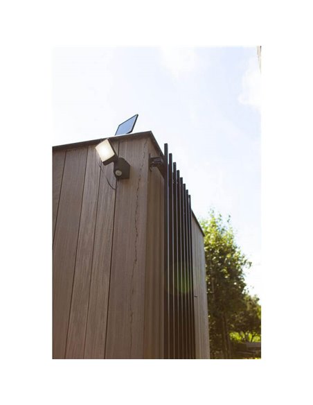 Aplique exterior SUNSHINE M con panel solar independiente (cable 5m) y sensor de movimiento 5000K