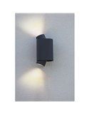 Aplique LED de pared exterior CYPRES con 2 luces up&down GU10 14W