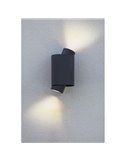 Aplique LED de pared exterior CYPRES con 2 luces up&down GU10 14W
