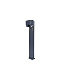 Poste de luz con 2 focos orientables LED CYPRES GU10 75cm de altura