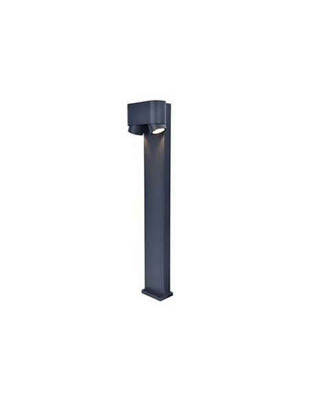 Poste de luz con 2 focos orientables LED CYPRES GU10 75cm de altura