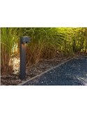 Poste de luz con 2 focos orientables LED CYPRES GU10 75cm de altura