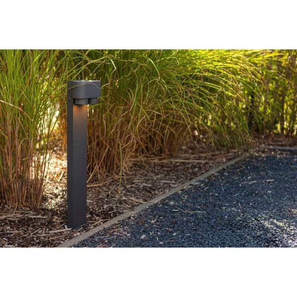 Poste de luz con 2 focos orientables LED CYPRES GU10 75cm de altura