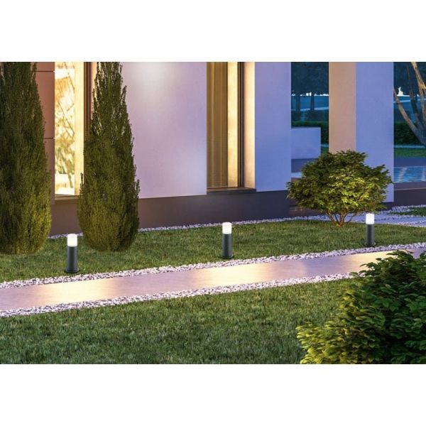 Baliza para exterior y jardín HOOSIC 30cm Color Antracita| LeonLeds
