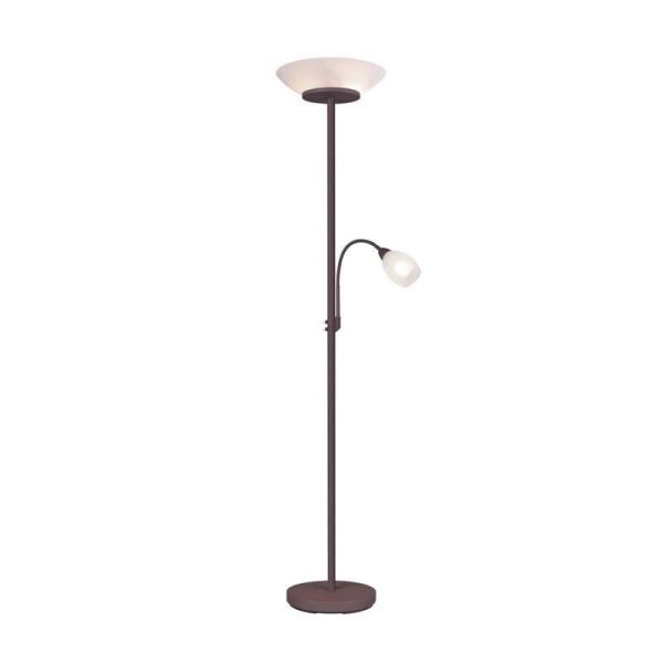 Lampadaire Bras de lecture flexible GERRY 2 Lumières Indépendantes | LéonLeds