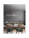 Lámpara de techo LED SALINAS Regulable altura incl. 1x34W IP20 | LeonLeds