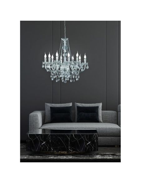 Lustre suspenso LÜSTER 10 luzes | LeonLeds
