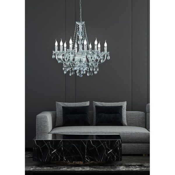 Lámpara de araña colgante LÜSTER 10 luces | LeonLeds