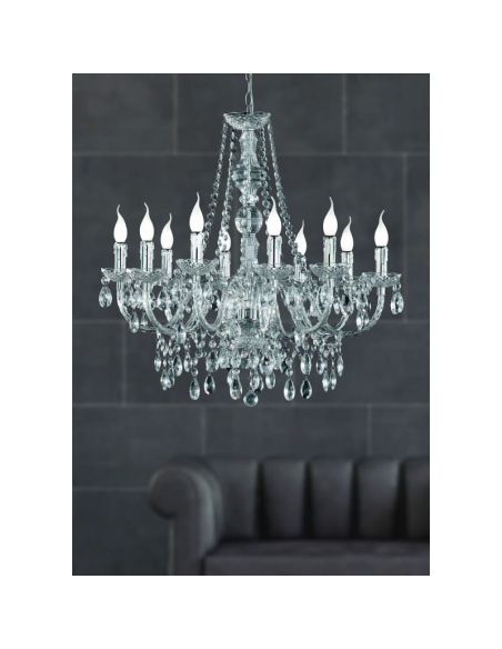 LÜSTER Lustre suspendu 10 lumières | LéonLeds