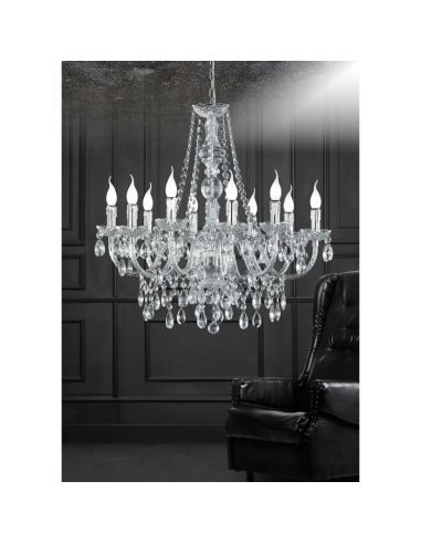 LÜSTER Lustre suspendu 10 lumières | LéonLeds