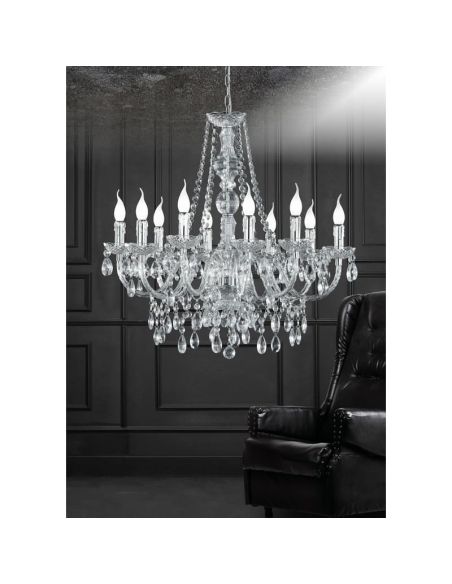 Lustre suspenso LÜSTER 10 luzes | LeonLeds