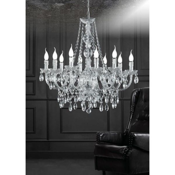 Lámpara de araña colgante LÜSTER 10 luces | LeonLeds