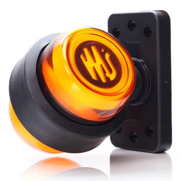 Galibo LED corto Ambar lateral 2261/II SM1 12V/24V con Emblema Luminoso Was | LeonLeds