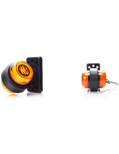 Galibo LED corto Ambar lateral 2261/II SM1 12V/24V con Emblema Luminoso Was | LeonLeds