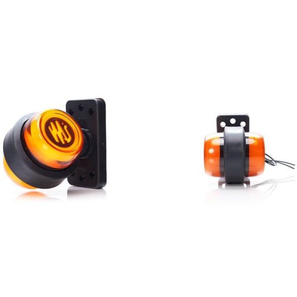 Galibo LED corto Ambar lateral 2261/II SM1 12V/24V con Emblema Luminoso Was | LeonLeds