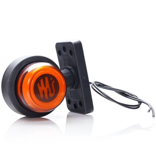 Galibo LED corto Ambar lateral 2261/II SM1 12V/24V con Emblema Luminoso Was | LeonLeds