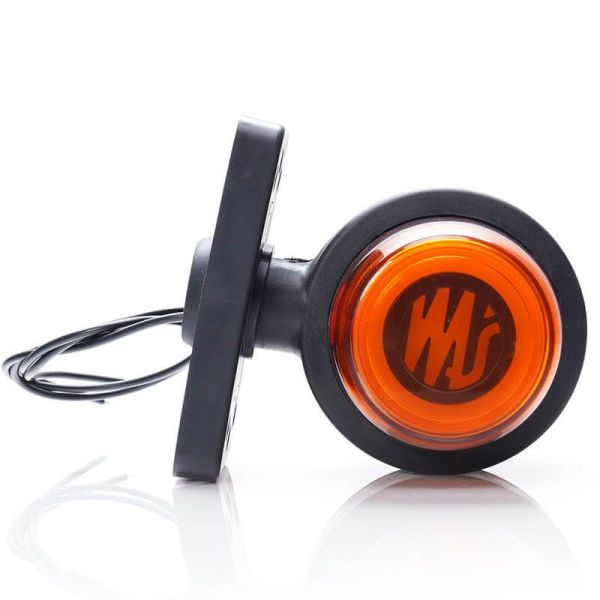 Galibo LED corto Ambar lateral 2261/II SM1 12V/24V con Emblema Luminoso Was | LeonLeds