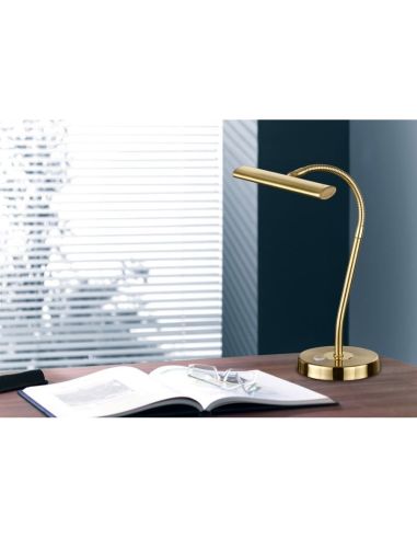 Lámpara de mesa LED CURTIS Estilo Flexo 4 niveles Función táctil | LeonLeds