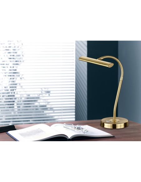 Lámpara de mesa LED CURTIS Estilo Flexo 4 niveles Función táctil | LeonLeds