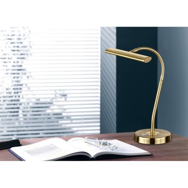 Lámpara de mesa LED CURTIS Estilo Flexo 4 niveles Función táctil | LeonLeds