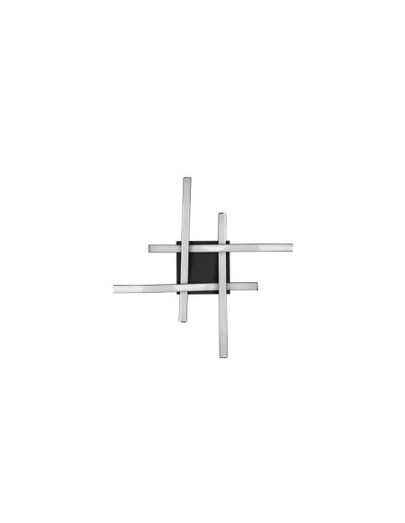 Plafón de techo LED ROUTE moderno Color Negro incl. 4xLED 5W 4000K| LeonLeds