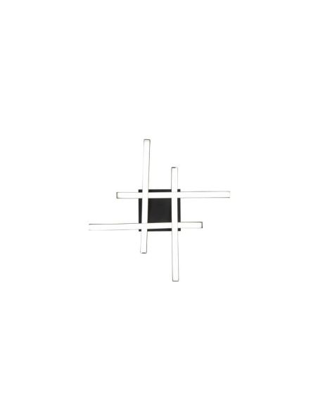 Plafón de techo LED ROUTE moderno Color Negro incl. 4xLED 5W 4000K| LeonLeds