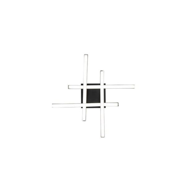 Plafón de techo LED ROUTE moderno Color Negro incl. 4xLED 5W 4000K| LeonLeds